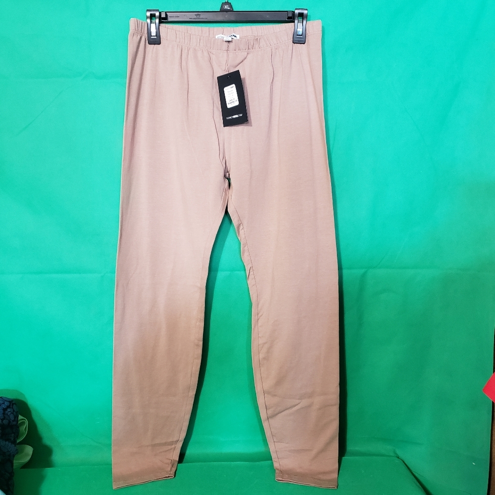 Fashion nova mocha leggins size xl